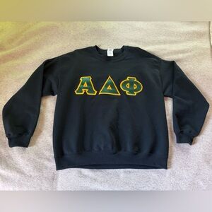 Black Greek Letter Sweater
